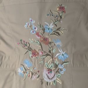 Macy's NY Collection embroidered jacket